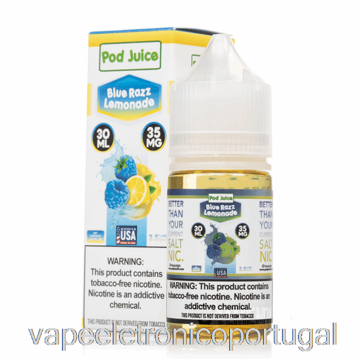 Vape Eletronico Blue Razz Limonada - Suco De Vagem - 30ml 55mg